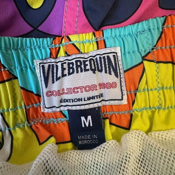 VILEBREQUIN Swim Shorts Colorful Abstract Collector Edition Surfing Beach - Picture 9 of 13